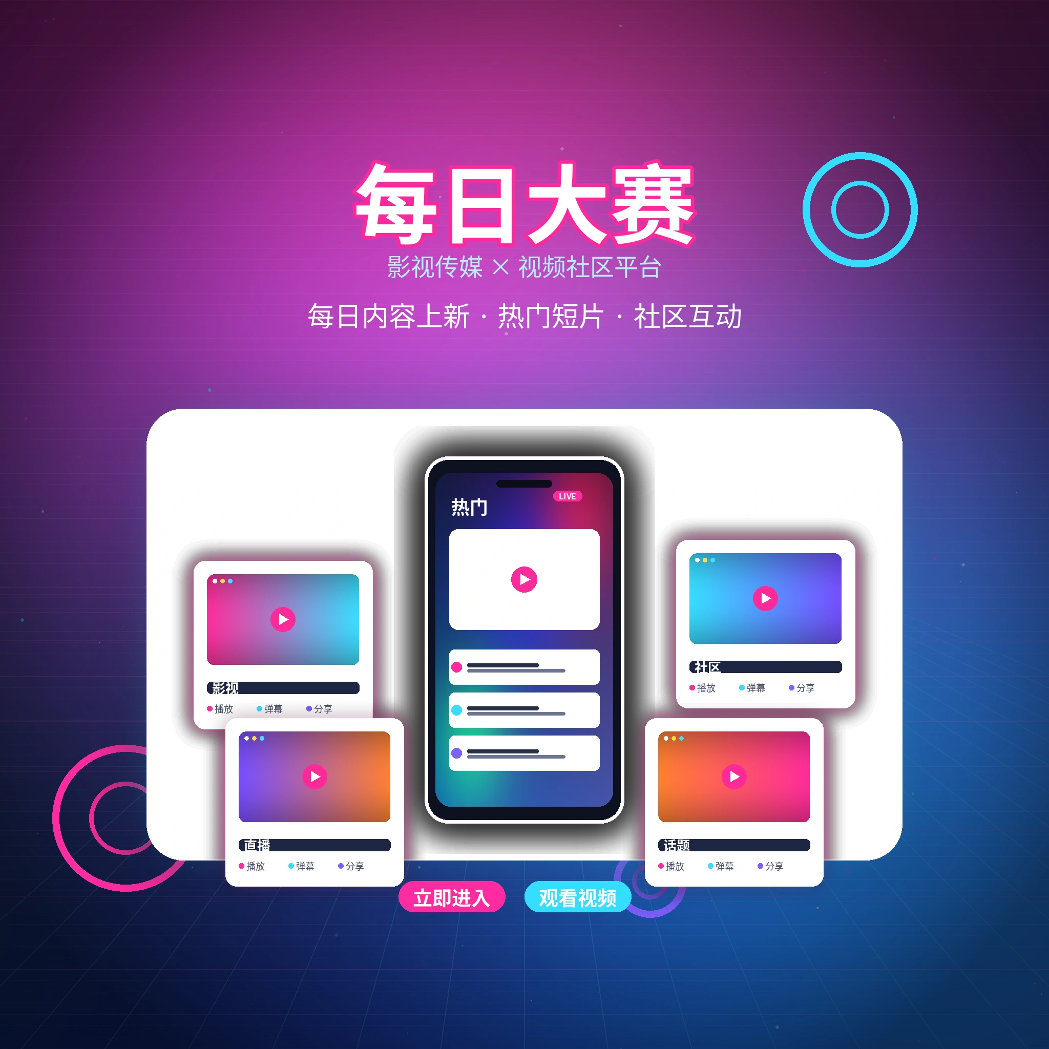 每日大赛品牌与影视传媒平台介绍